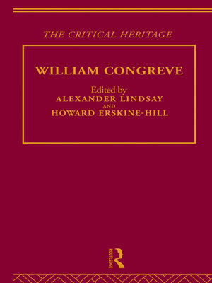 cover image of William Congreve